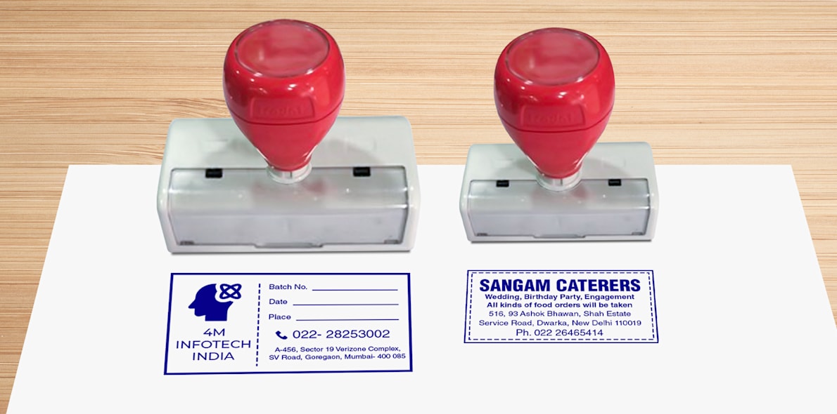 PreInking Stamps VistaPrint